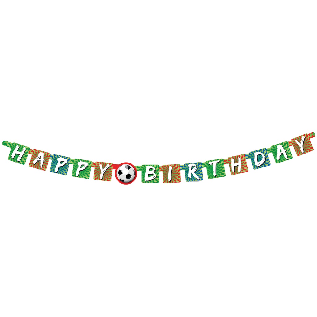Letterslinger Haza Happy birthday goal 180cm