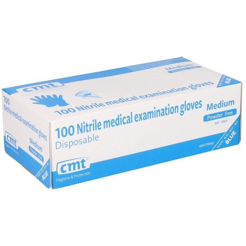 Handschoen CMT M soft nitril blauw 100 stuks