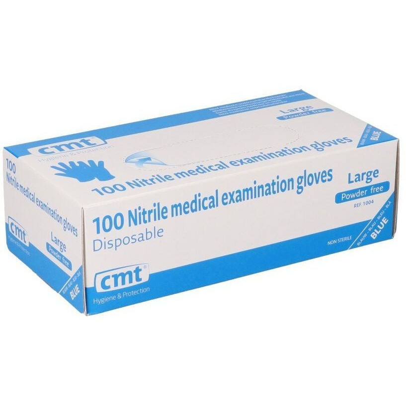 [3034] Handschoen CMT L soft nitril blauw 100 stuks