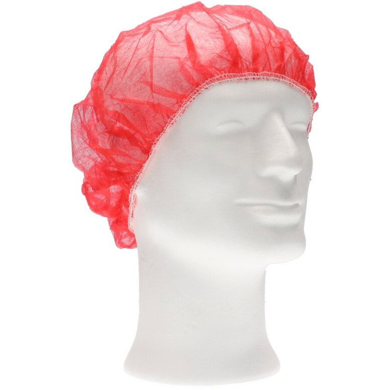 Haarnet CMT bouffant non-woven XL 58cm PP rood