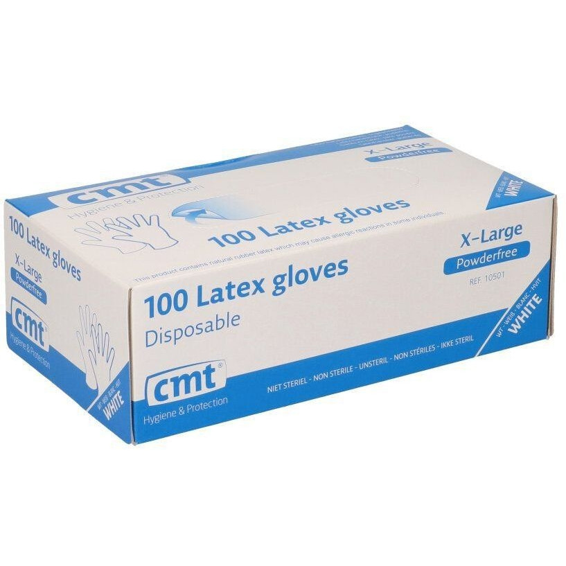 [1469129] Handschoen CMT XL latex poedervrij wit 100 stuks