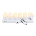 Theelicht Securit Amsterdam LED 12 stuks wit