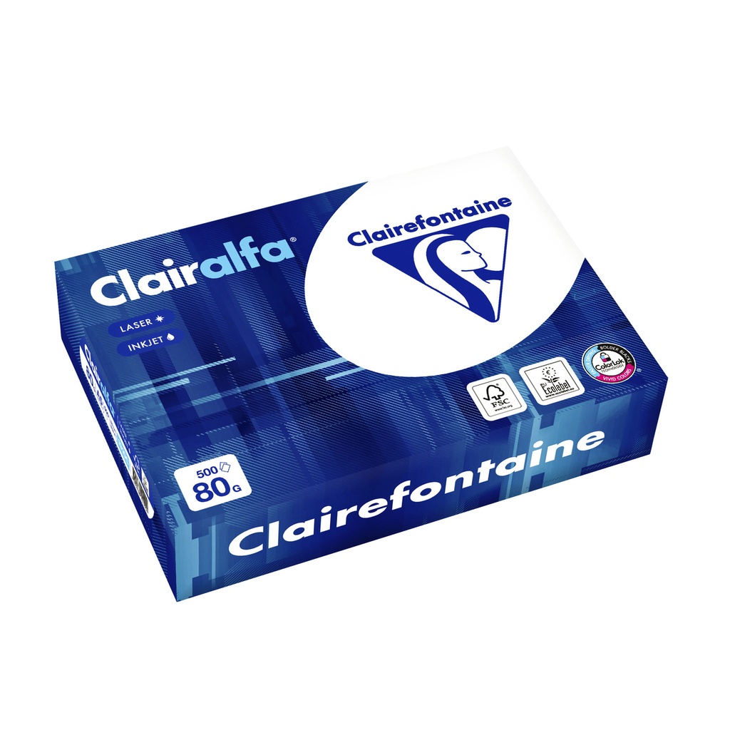 Kopieerpapier Clairefontaine Clairalfa A5 80gr wt
