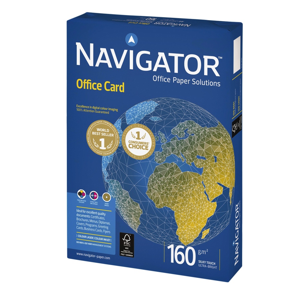 Kopieerpapier Navigator Office Card A3 160gr wit