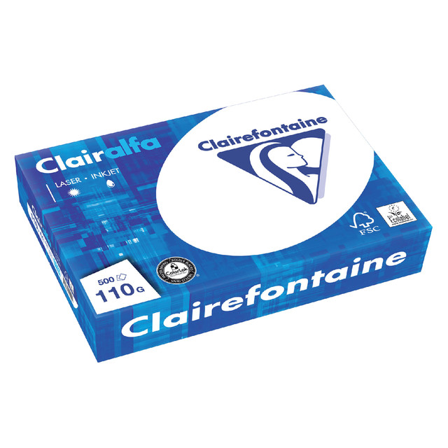Kopieerpapier Clairefontaine Clairalfa A4 110gr wt