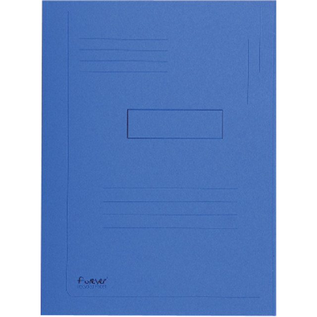 Dossiermap Exacompta Forever A4 2 kleppen 290gr bl