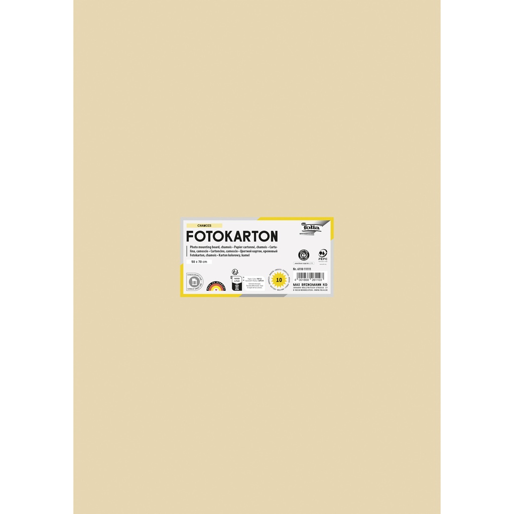 Fotokarton Folia 300gr 50x70cm 10 chamois