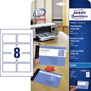 Visitekaart Avery C32015-25 85x54mm mat 200st