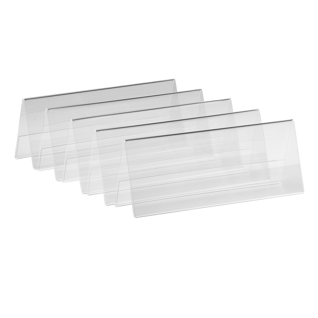 [350097] Tafelnaambord 210x75mm A5 gevouwen 5st