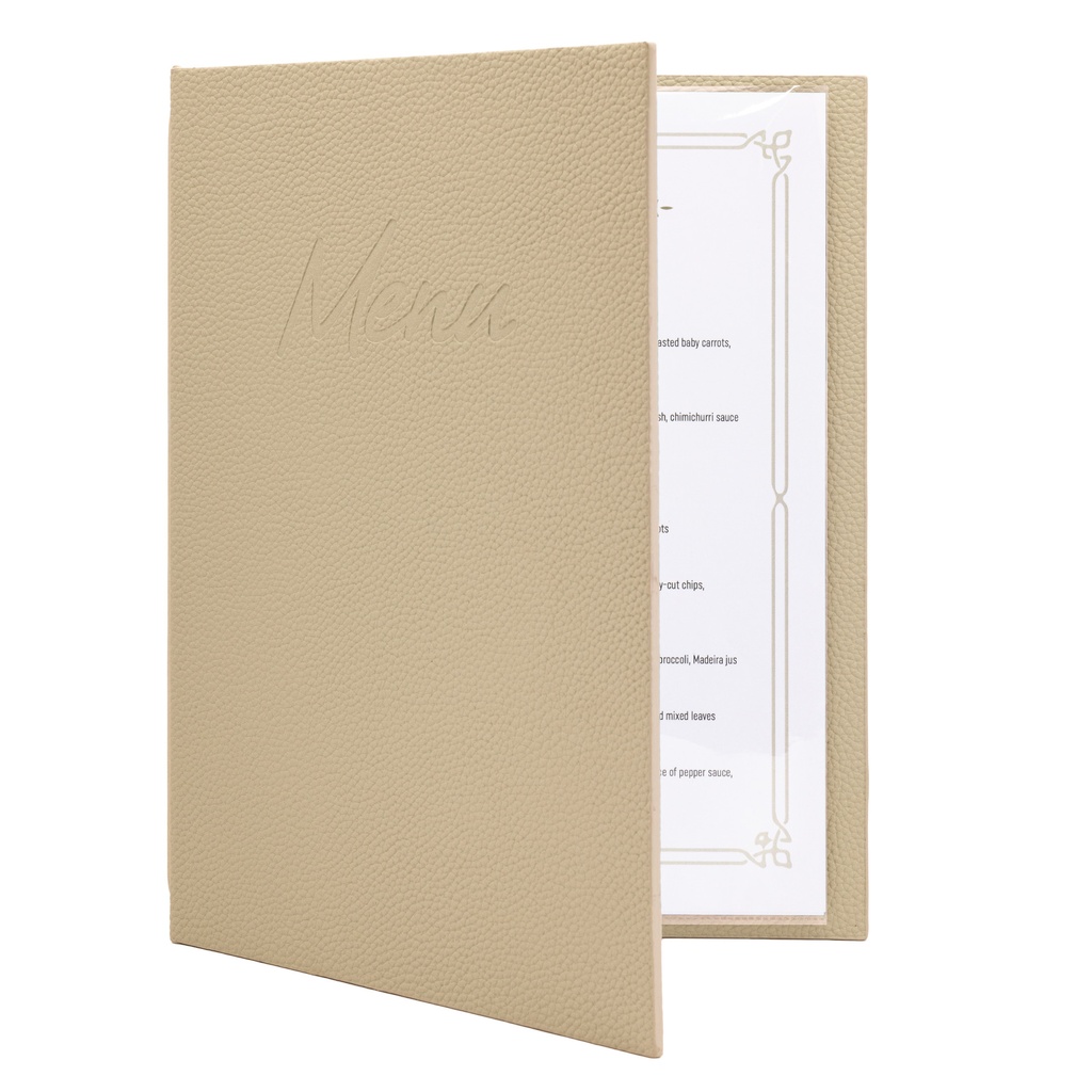 [MC-SRA4-SA] Menukaart Securit Signature A4 zand