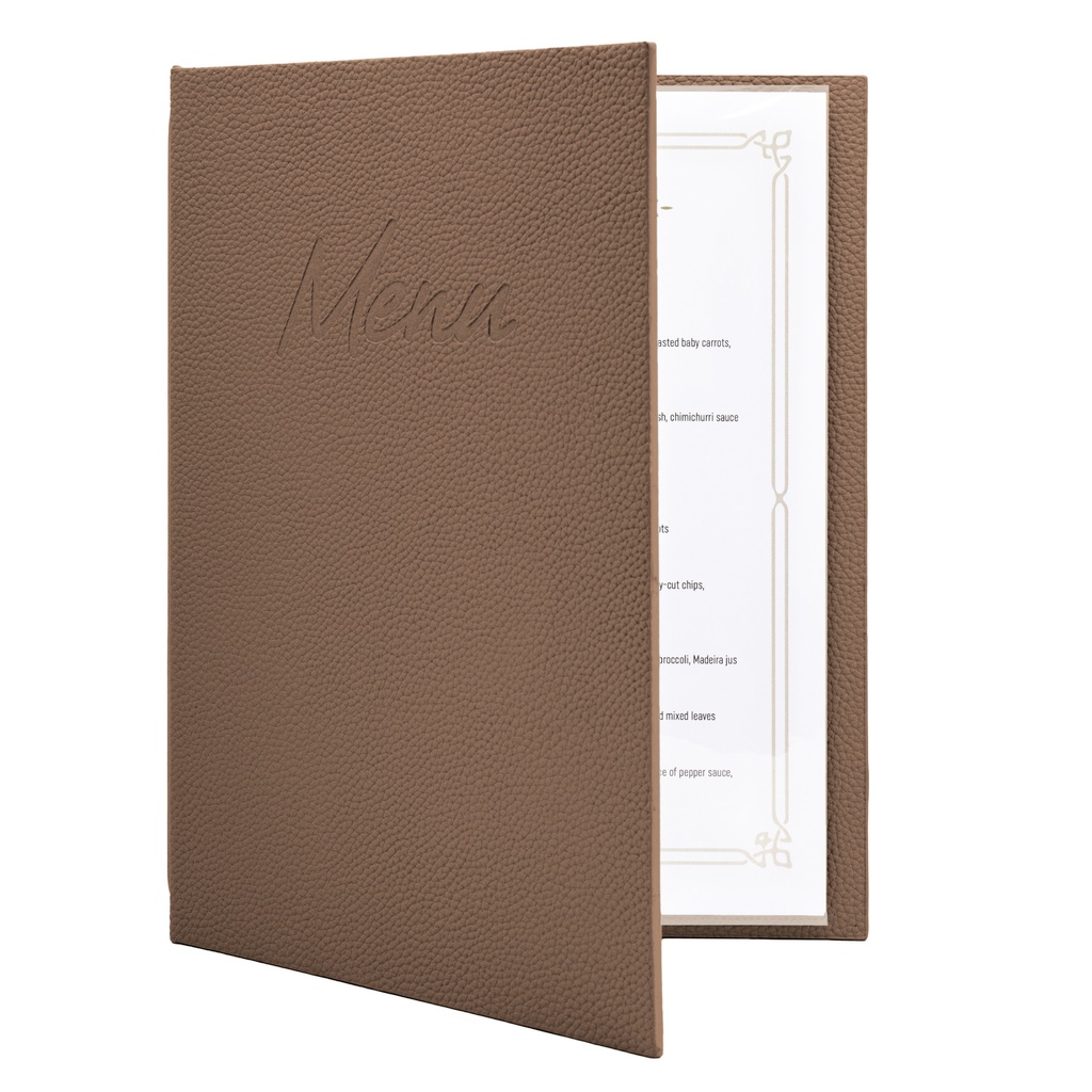 [MC-SRA4-BR] Menukaart Securit Signature A4 bruin