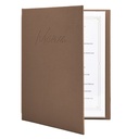 Menukaart Securit Signature A4 bruin