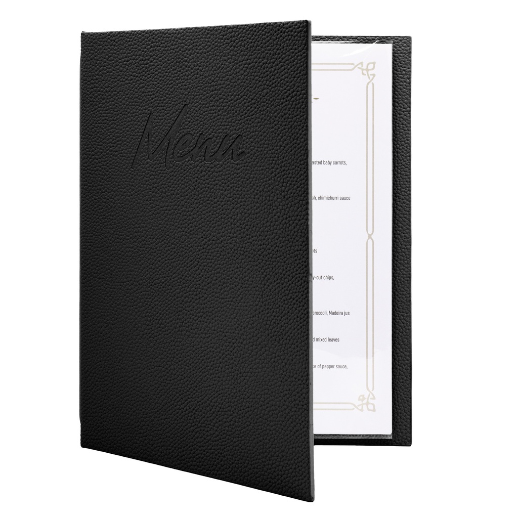 [MC-SRA4-BL] Menukaart Securit Signature A4 zwart