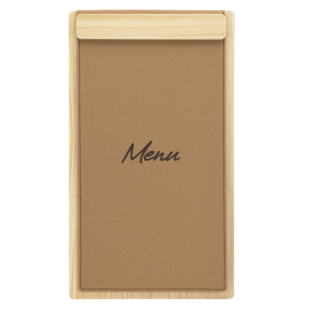 [MC-SRM45-LT] Menukaart Securit Signature klembord A45 bruin