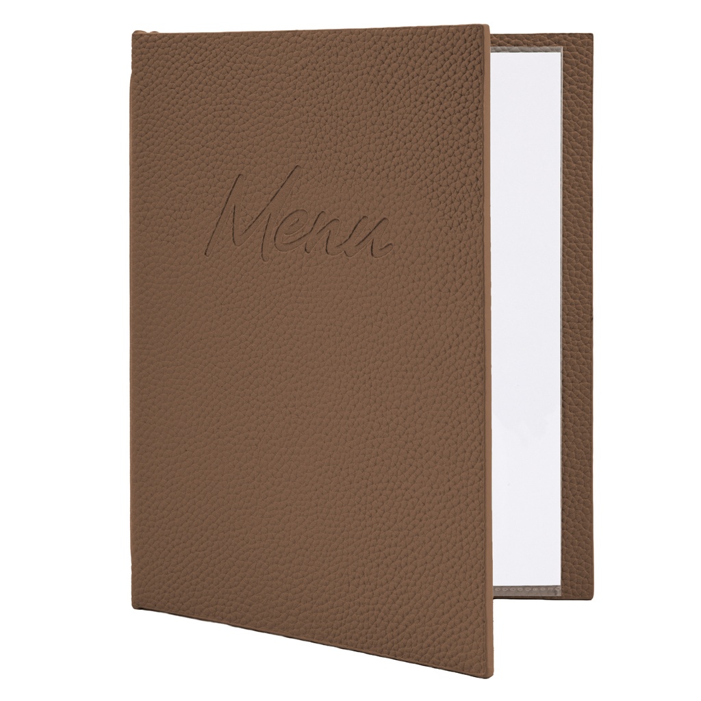 Menukaart Securit Signature A5 bruin