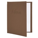 Menukaart Securit Signature A5 bruin