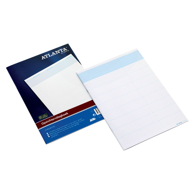 Opzichtersdagboek Djois Atl 294x207mm 20vel wt