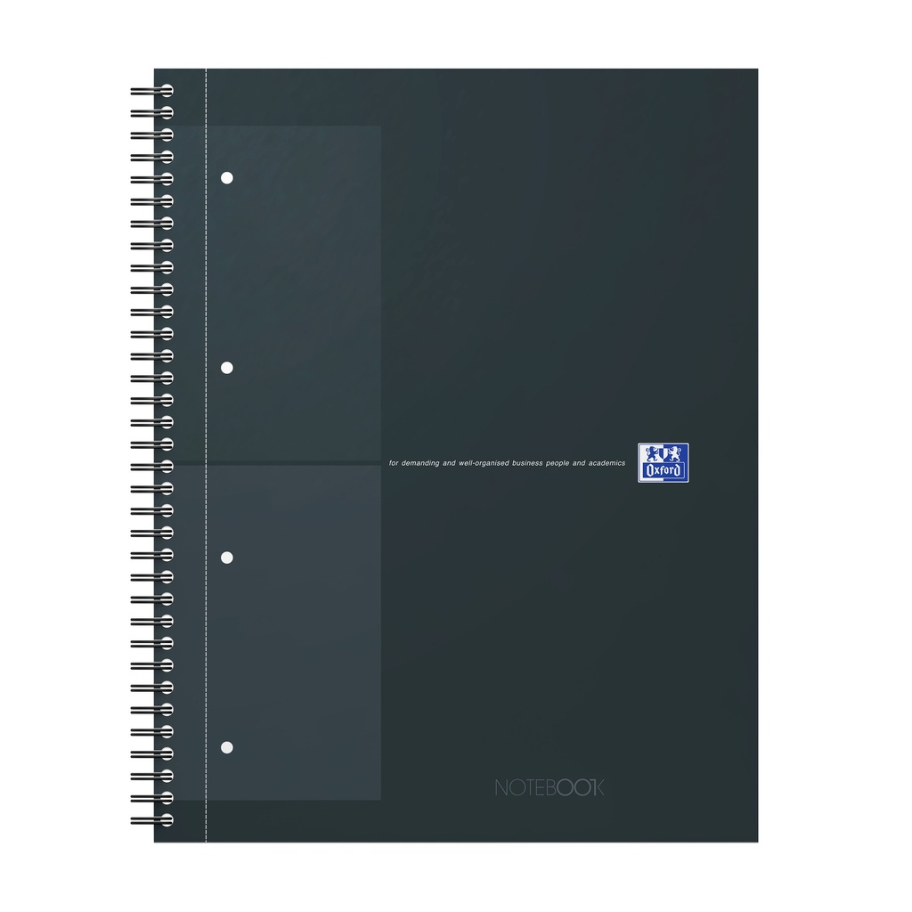 Spiraalblk Oxf International Notebk A4+ rt 5X5 zw