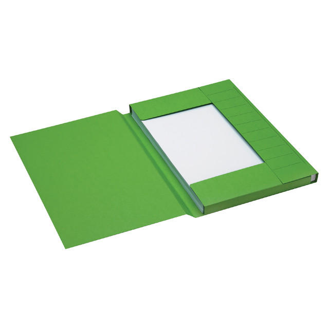 Dossiermap Secolor folio 3kl recy karton 250gr gn