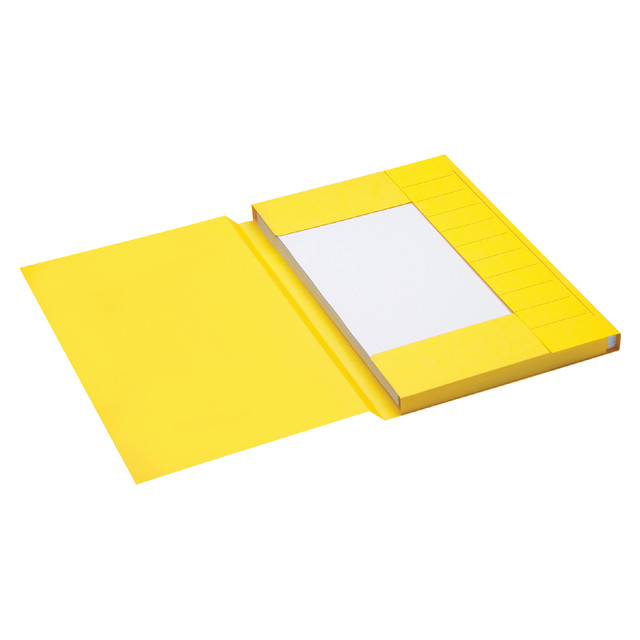 Dossiermap Secolor folio 3kl recy karton 250gr gl