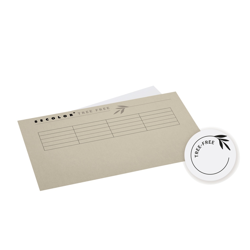 Vouwmap Djois Tree-Free folio gelijk 226gr bruin