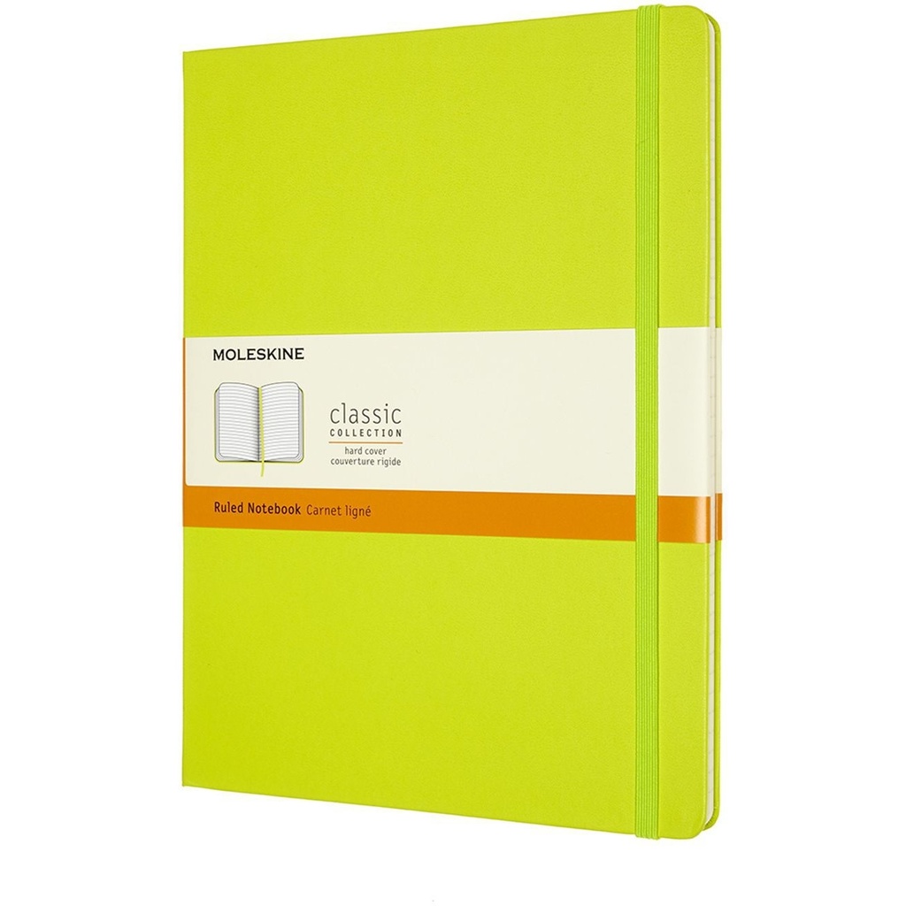 Notitieboek Moleskine XL 190x250 ln hc lem gn