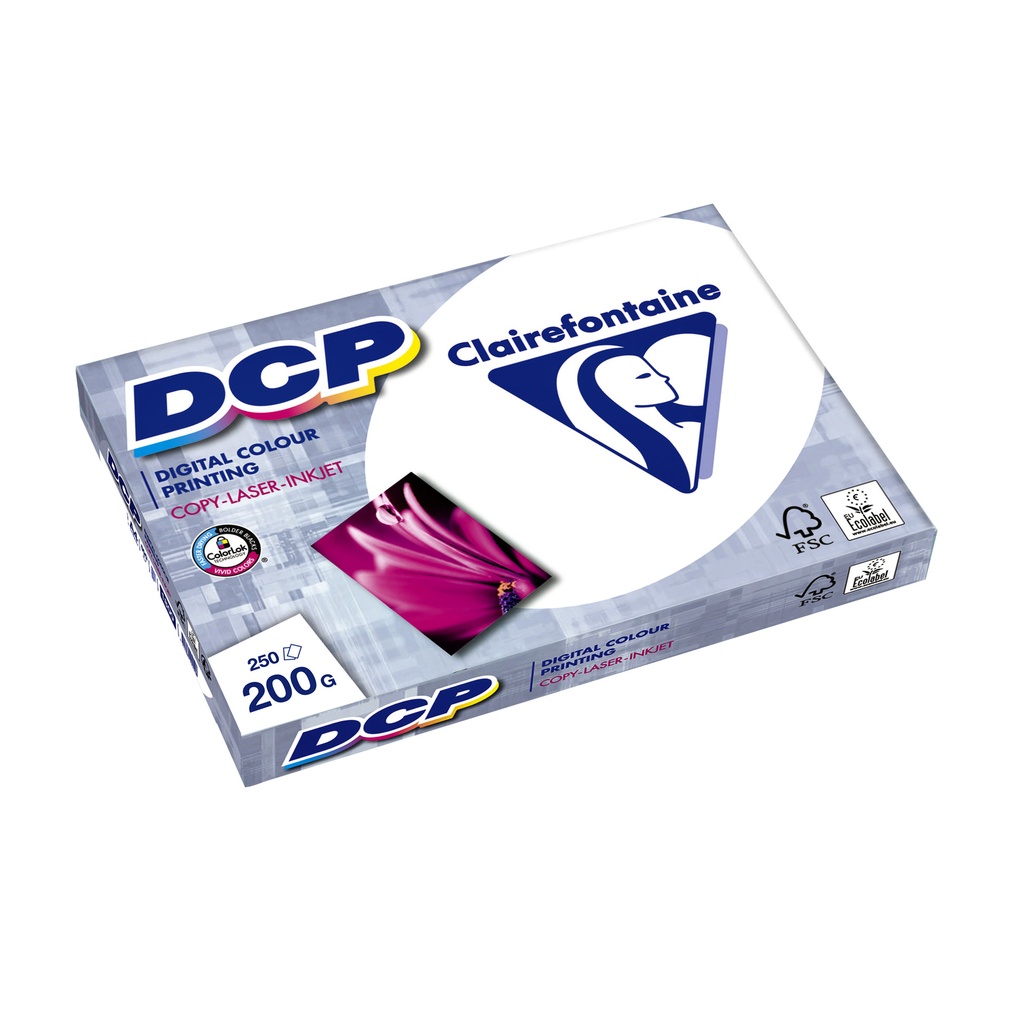 Laserpapier Clairefontaine DCP A4 200gr wit