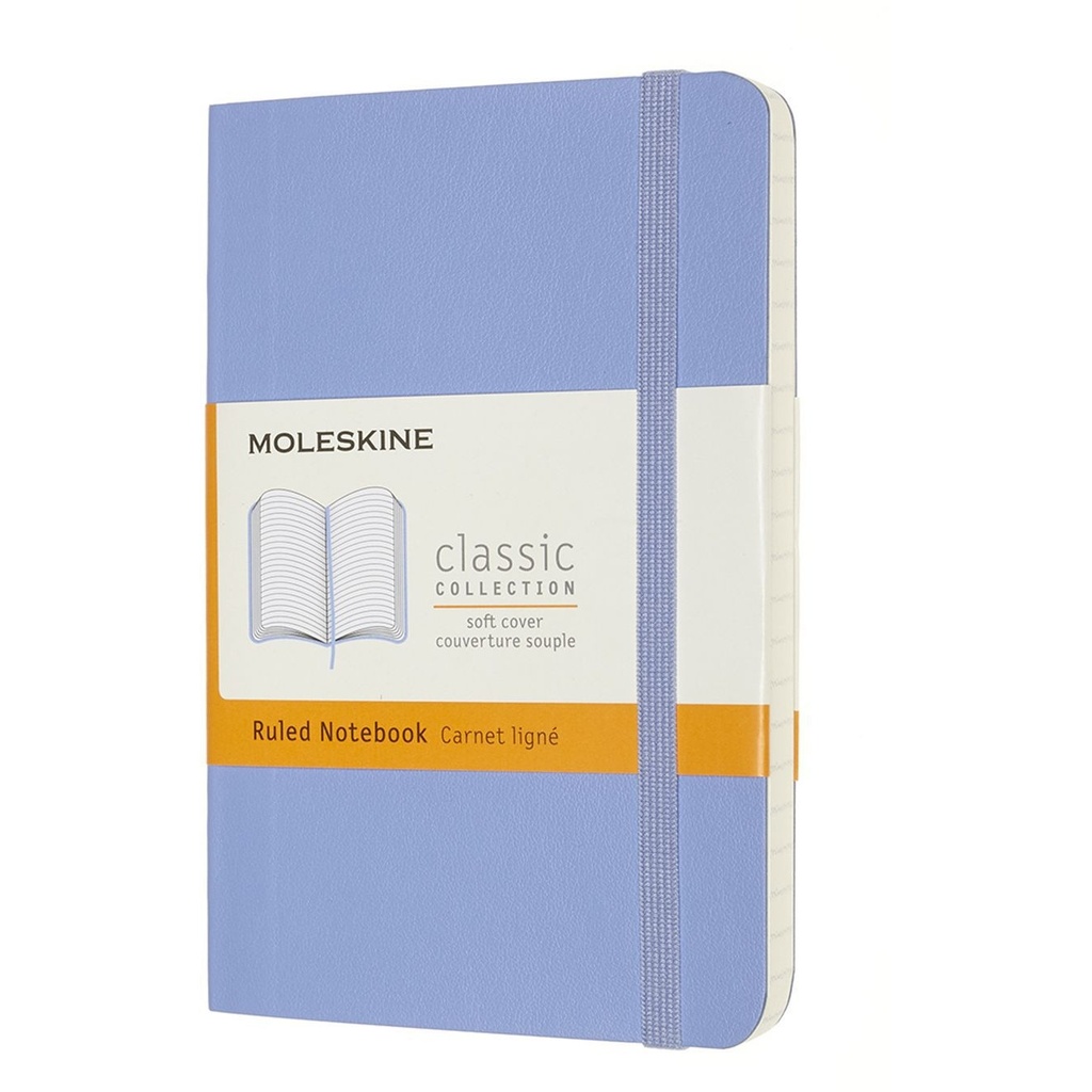 Notitieboek Moleskine pocket 90x140 ln sc hydr bl
