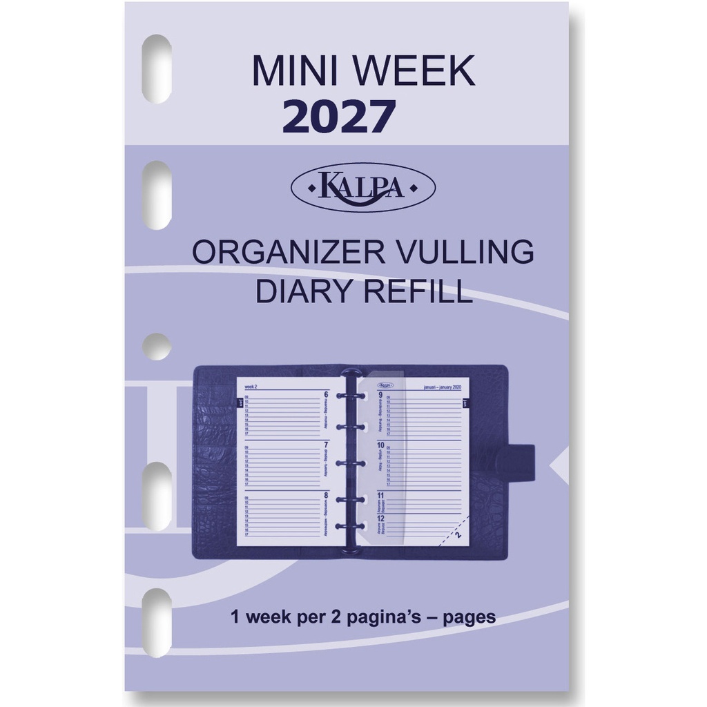 Agendavulling 2027 Kalpa Mini 7d/2p