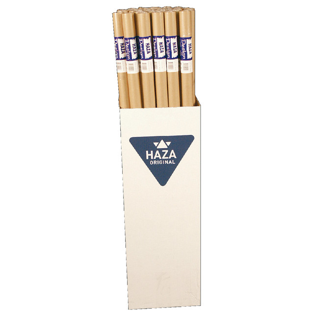 Inpakpapier HAZA Kraft gestreept 60gr 100cmx5m