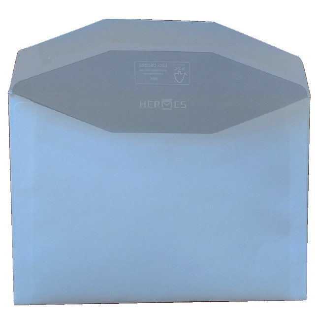 Envelop Hermes bank C6 114x162 500st wit
