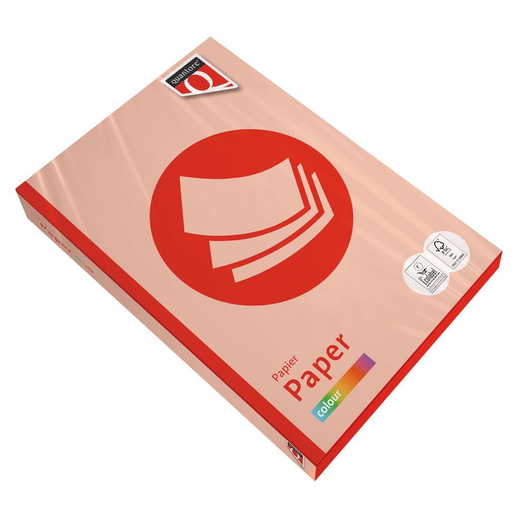 Kopieerpapier Quantore Colour A4 80gr zalm