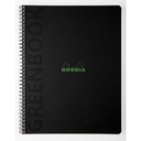 Notitieboek Rhodia Greenbook recycled A4+ lijn sc