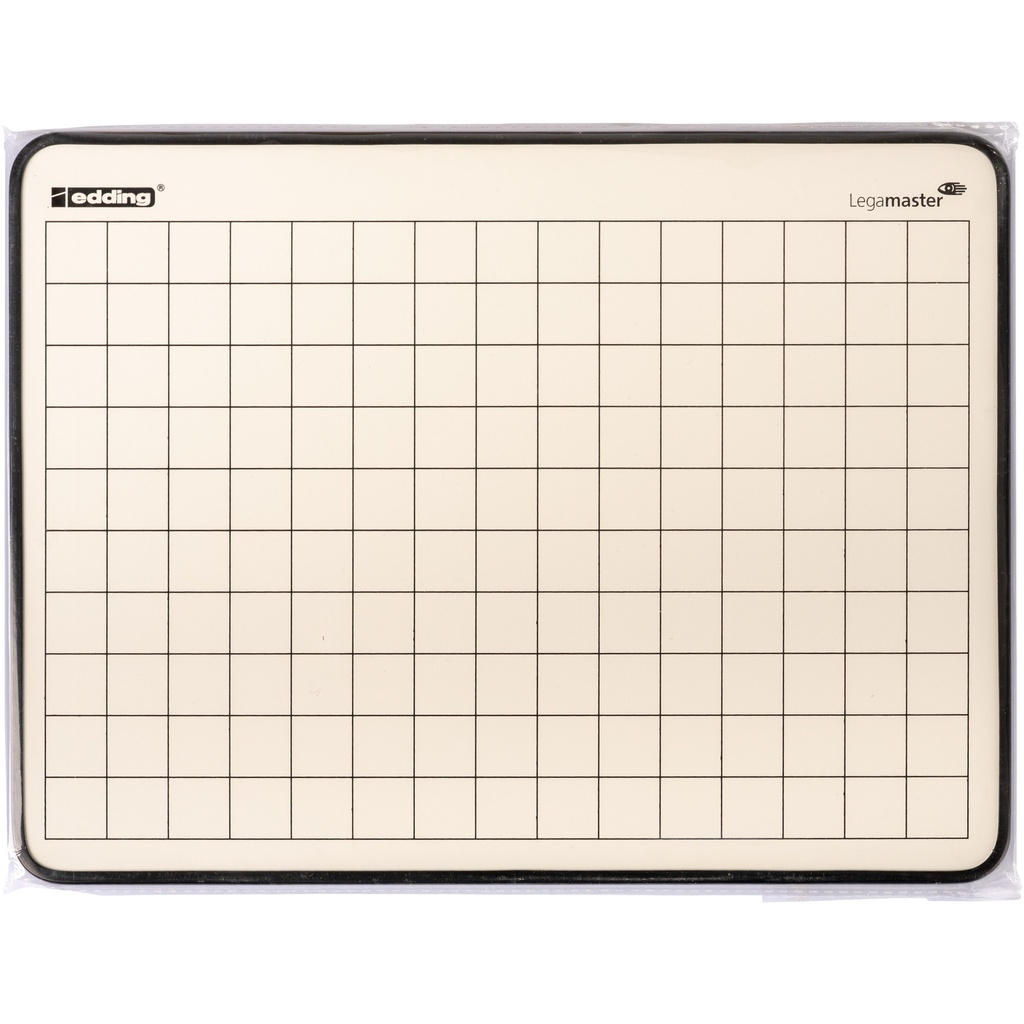 Wisbord Legamaster emaille staal geruit-blanco