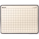 Wisbord Legamaster emaille staal geruit-blanco