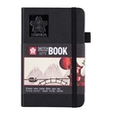 Schetsboek Sakura 80 witte vellen 90x140mm zwart