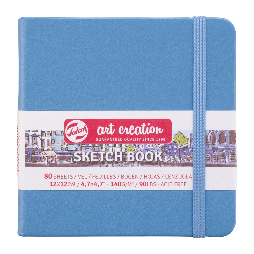 Schetsboek Talens Art Creation 120x120mm blauw