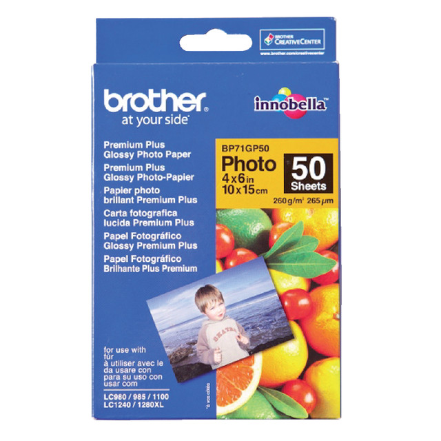 Fotopapier Brother BP-71 10x15cm 260gr glans