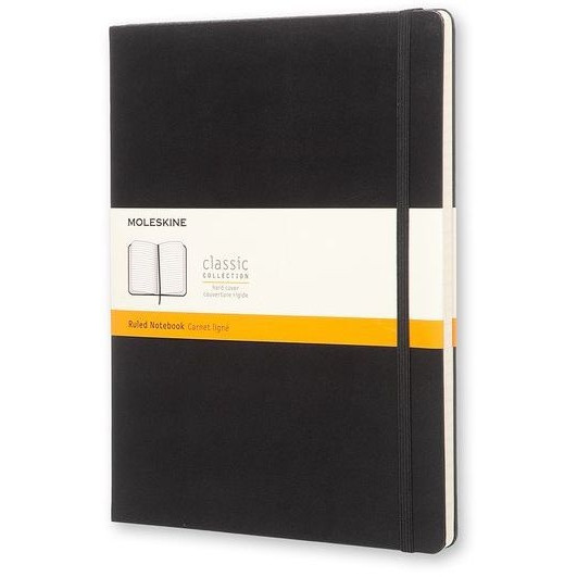 Notitieboek Moleskine XL 190x250 ln hc zw
