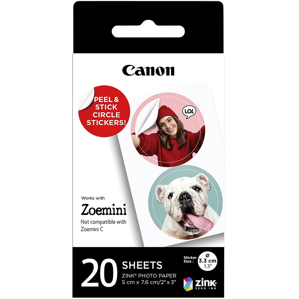 [4967C003AA] Fotopapier Canon Zink ZP-2030-2C 5x7.6cm 20vel