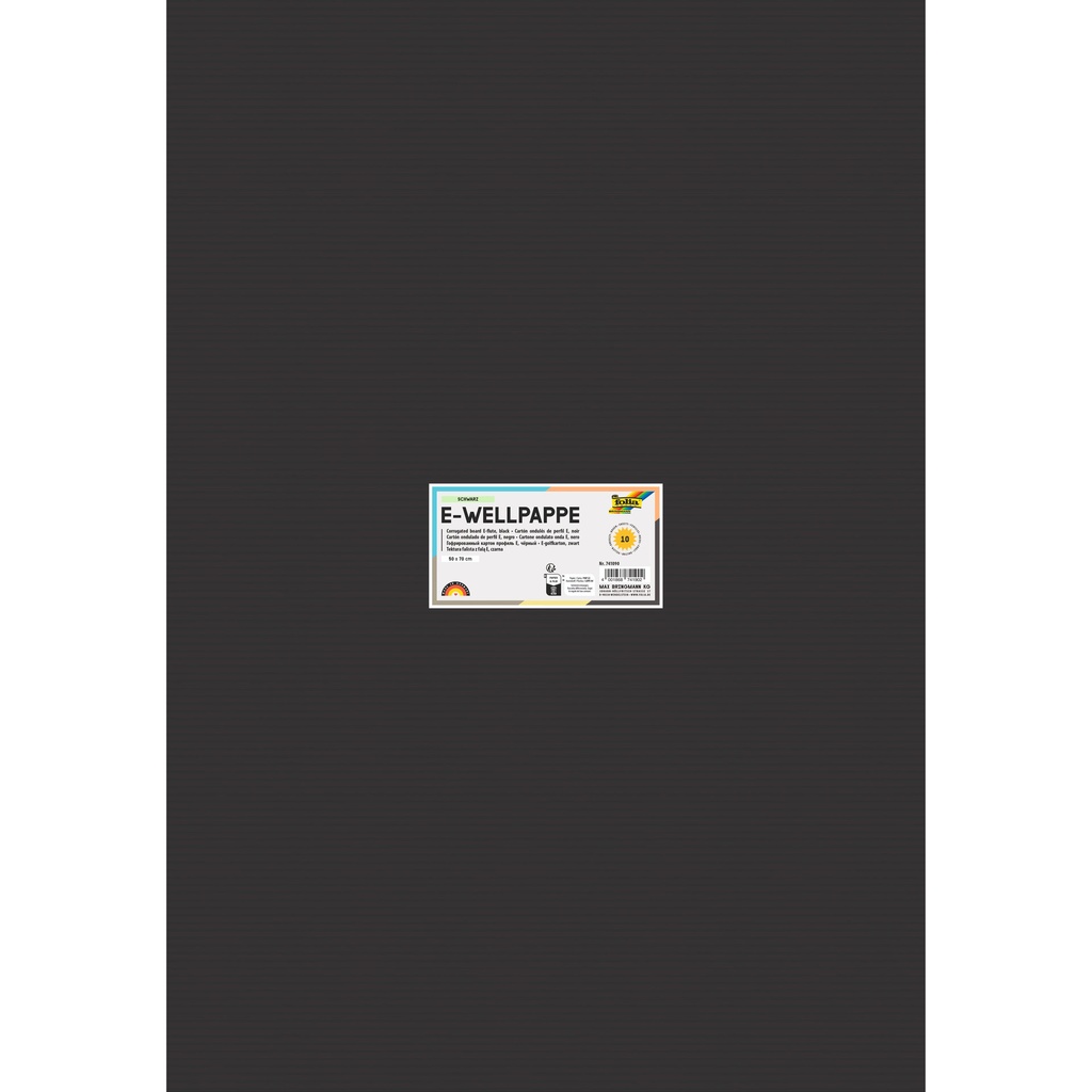 Golfkarton Folia E-golf 50x70cm 250gr nr90 zwart