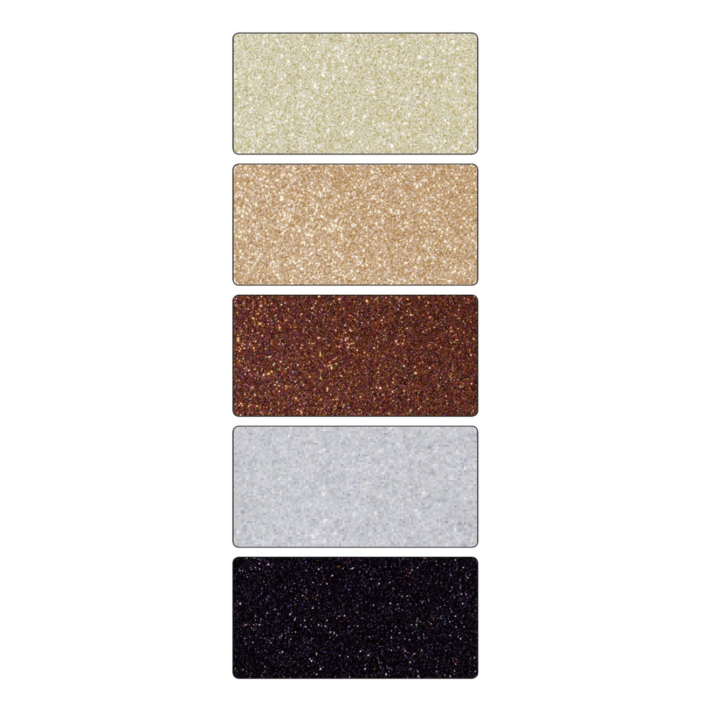 Glitterkarton Folia 50x70cm 300gr 5vel classic ass