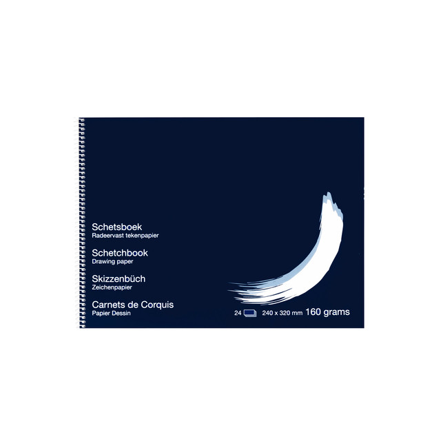 Schetsboek Papyrus 240x320mm 160gr 24 vel