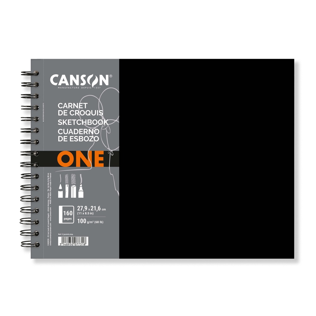 Schetsboek Canson Art Book One 100gr 279x216mm wit
