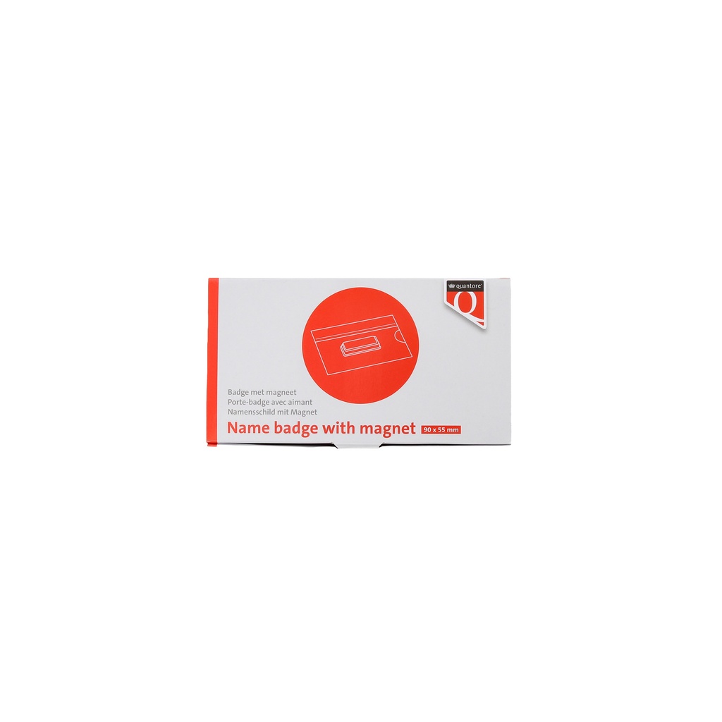 [506348] Badge Quantore magnetisch 55x90mm