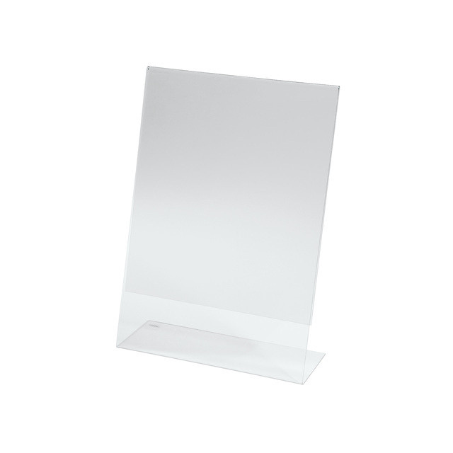 Tafelstandaard Sigel glashelder A4 schuin
