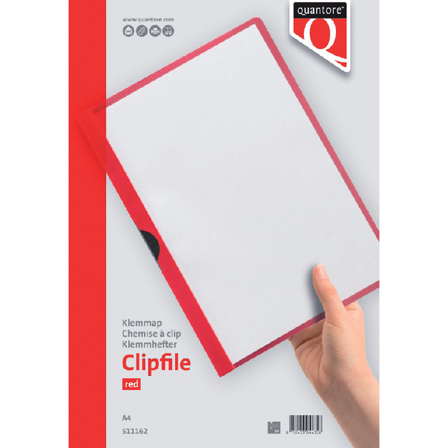 Klemmap Quantore 3mm rood