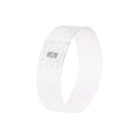 Evenementenbandjes Sigel 255x25mm wit 120st