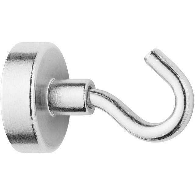 [E10828] Magneet met haak Westcott 25mm zilver 15kg