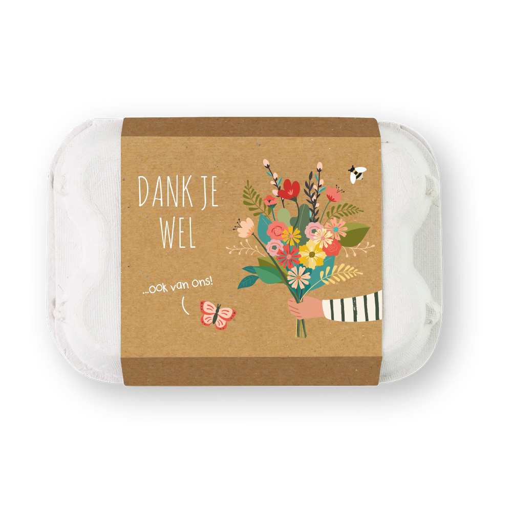 [101922] Giftbox Blossombs Dank je wet 6 zaadbommetjes